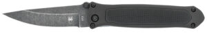 CobraTec Knives BLKHRQS Quick Strike  3.25" Folding Drop Point Plain Stonewashed 440 SS Blade, 4.50" G10 Handle