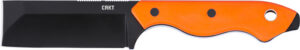 CRKT RAZEL 2.97" D2 CHISEL - BLADE ORANGE WITH SHEATH
