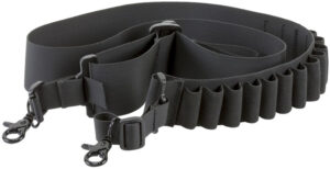 Aim Sports DSBS1 Deluxe  Black Nylon Bandolier Shotgun Holds 14 Shells