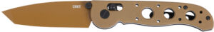 CRKT M16-02XD 3.5" PLAIN EDGE - TANTO POINT DESERT TAN