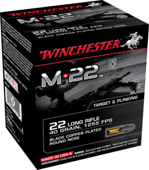 WINCHESTER M*22 22LR 40GR BLK CPRN 1000RD/BX