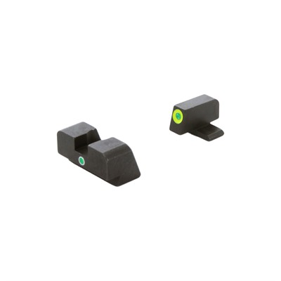I-DOT SIGHT SET LUMIGREEN OUTLINE FOR FN HIGH POWER BLACK