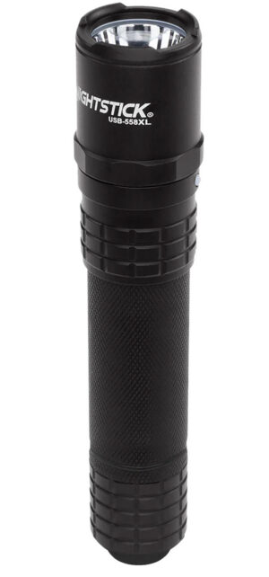 Nightstick USB558XL USB Tactical Flashlight  Black Anodized 125/450/1100 Lumens White LED