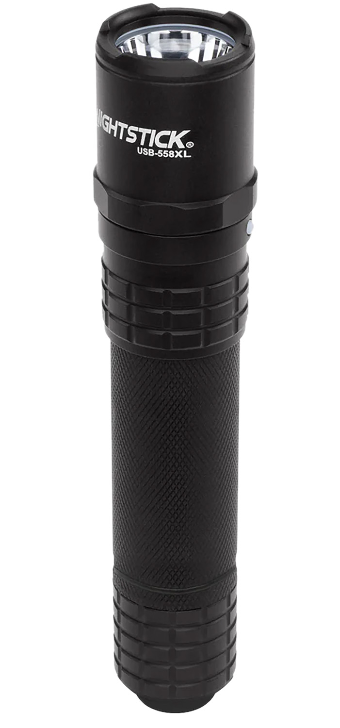 Nightstick USB558XL USB Tactical Flashlight Black Anodized 125/450/1100 Lumens White LED