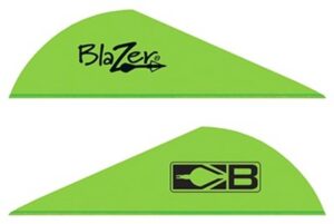 BOHNING BLAZER VANES - 2" SOLID NEON GREEN 36PK