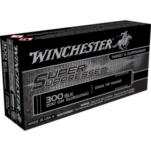 Winchester Super Suppressed Rifle Ammo 300 AAC Blackout 200 gr. Open Tip Range 20 rd.