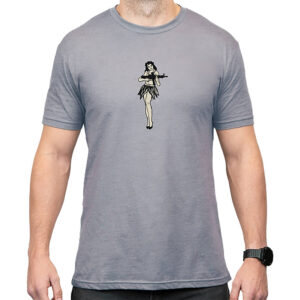Magpul MAG1117-041-2XL Hula Girl CVC  Stone Gray Heather Cotton/Polyester Short Sleeve 2XL