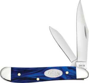 CASE KNIVES BLUE PEARL - KIRINITE SMOOTH PEANUT