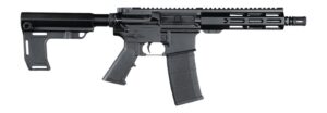 Andro Corp Industries 5568CBMPS ACI-15 CQB 5.56 NATO 30+1 8" Black Nitride Threaded Barrel, Black Anodized Aluminum Receiver w/Picatinny Rail, M-LOK Handguard, Black Polymer SBA3 Pistol Brace, A2 Grip